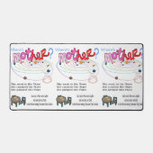 Schreibtischmatte Wo ist Mutter? (Vorderseite)