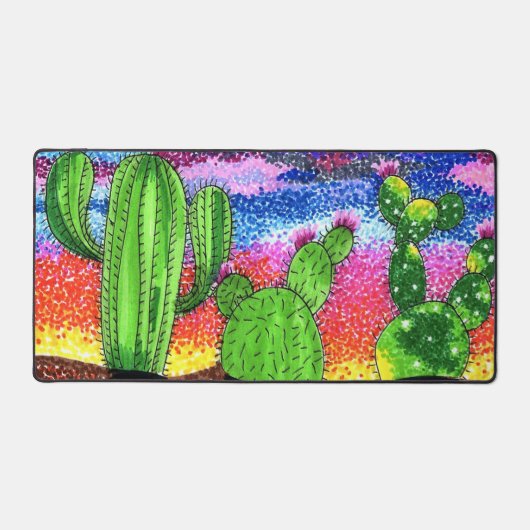 Schreibtischmatte - Wüstensonnenset (Vorderseite)