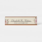 Schreibtischname Plakat Personalisierte neue Stell Schreibtischnamensplakette (Vorderseite )