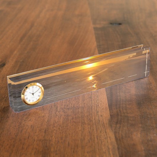 Schreibtischname Plakette (Seite)