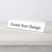 Schreibtischnamensplaketten Schreibtischnamensplakette (Vorderseite )