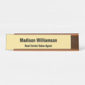 Schreibtischnamensplatte in modernem, klassischem  schreibtischnamensplakette (Vorderseite )