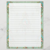 Schreibtischpapier für eingeklemmte Buchstaben (Vorderseite)