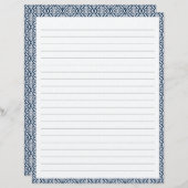 Schreibtischpapier für eingeklemmte Buchstaben (Vorne/Hinten)