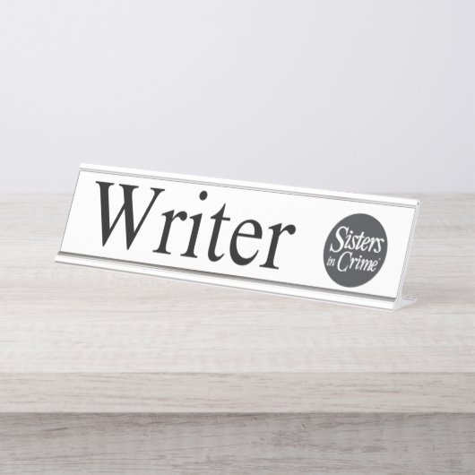 Schreibtischplatte Schreibtischnamensplakette (Vorderseite )