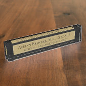 Schreibtischschild für Sprachpathologen (Seite)