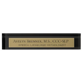 Schreibtischschild für Sprachpathologen (Vorderseite)