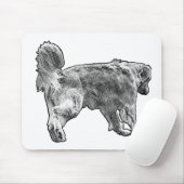 Schreibtischschneeruhige Mousepad (Mit Mouse)
