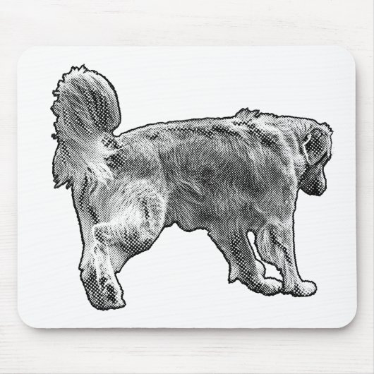 Schreibtischschneeruhige Mousepad (Vorne)