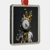 Schreibtischuhr Silbernes Ornament (Rechts)