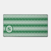 Schreibtischunterlage - Argyle-Muster in Grün mit (Vorderseite)