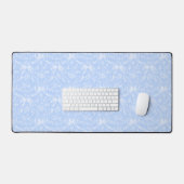 Schreibtischunterlage Hellblaue Schleifen (Tastatur & Maus)