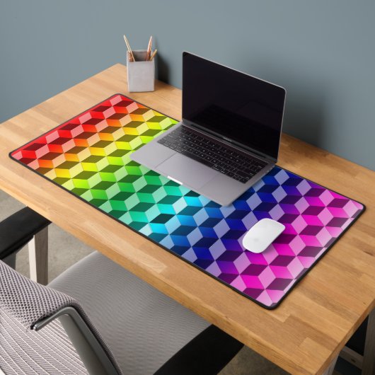 Schreibtischunterlage - Illusion von Regenbogenblö (Büro 2)