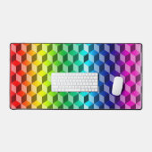 Schreibtischunterlage - Illusion von Regenbogenblö (Tastatur & Maus)