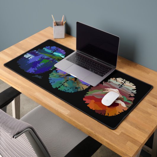 Schreibtischunterlage mit Brain Art (Büro 2)