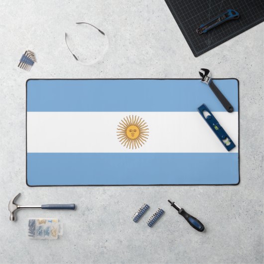 Schreibtischunterlage mit der Flagge Argentiniens (Arbeitsplatz)