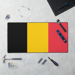 Schreibtischunterlage mit der Flagge Belgiens