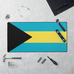 Schreibtischunterlage mit Flagge der Bahamas