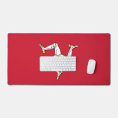 Schreibtischunterlage mit Flagge der Isle of Man,  (Tastatur & Maus)