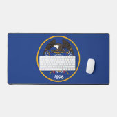 Schreibtischunterlage mit Flagge des US-Bundesstaa (Tastatur & Maus)
