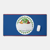 Schreibtischunterlage mit Flagge von Belize (Tastatur & Maus)