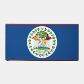 Schreibtischunterlage mit Flagge von Belize (Vorderseite)