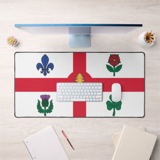 Schreibtischunterlage mit Flagge von Montreal, Kan