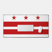 Schreibtischunterlage mit Flagge von Washington DC (Tastatur & Maus)