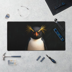 Schreibtischunterlage mit Rockhopper-Pinguin