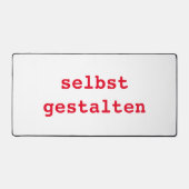 Schreibtischunterlage selbst gestalten (Vorderseite)
