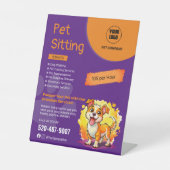 Schreibtischunterschrift Sockelschild (Vorderseite)