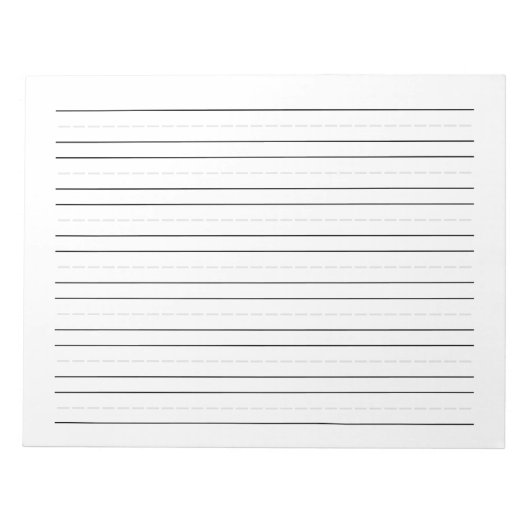 Schreibübungen für Buchstaben und Nummern mit eine Notizblock (Vorderseite)