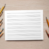 Schreibübungen für Buchstaben und Nummern mit eine Notizblock