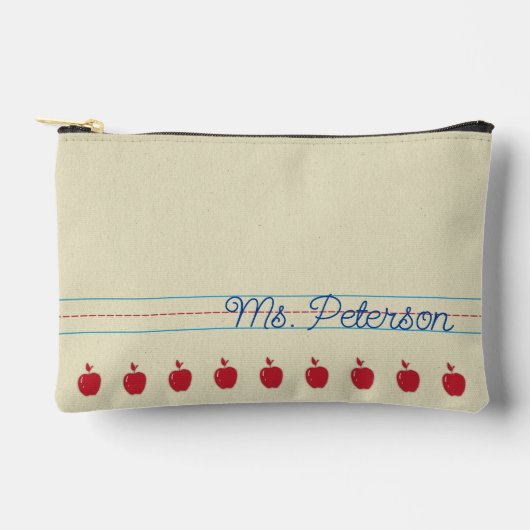 Schreibübungen Notebook Apple Pouch Zubehörtasche (Vorderseite)