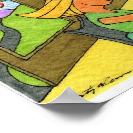 Schreibunterricht #1 poster (Ecke)