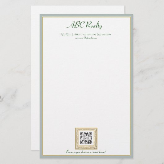 Schreibvorlage ABC Realtime Briefpapier (Vorne/Hinten)