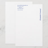 Schreibwaren auf der Seite Briefpapier (Vorne/Hinten)