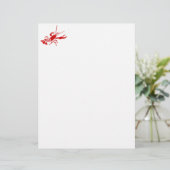 Schreibwaren aus rotem Hummer | MEERESWELT (Stehend Vorderseite)