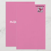Schreibwaren Briefpapier (Vorne/Hinten)