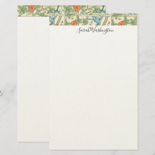 Schreibwaren Briefpapier (Vorne/Hinten)