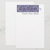 Schreibwaren Briefpapier (Vorne/Hinten)