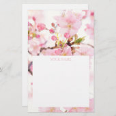 SCHREIBWAREN: CHERRY BLOSSOM BRANCH BRIEFPAPIER (Vorne/Hinten)