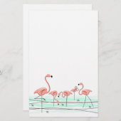 Schreibwaren der Flamingo Ocean Group Briefpapier (Vorne/Hinten)