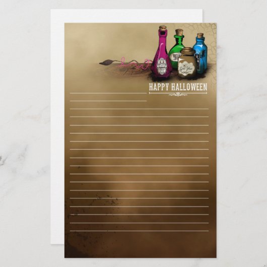 Schreibwaren für Hexentränke Briefpapier (Vorne/Hinten)