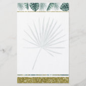 Schreibwaren für hübsche tropische Blätter Briefpapier (Vorderseite)