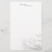 Schreibwaren für Silhouetten Briefpapier (Vorderseite)