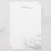 Schreibwaren für Silhouetten Briefpapier (Vorne/Hinten)