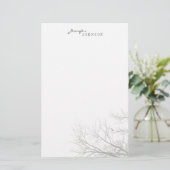 Schreibwaren für Silhouetten Briefpapier (Stehend Vorderseite)