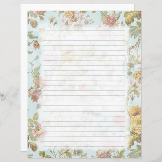 Schreibwaren für Vintage Rose (Vorne/Hinten)