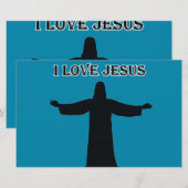 Schreibwaren ich liebe Jesus Briefpapier (Vorne/Hinten)